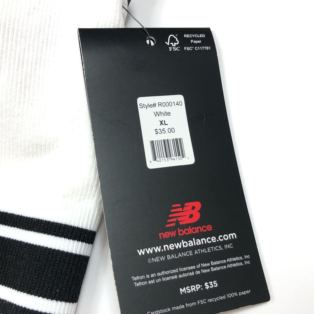 New Balance White/Blk Activewear Sports - Picture 4 of 5